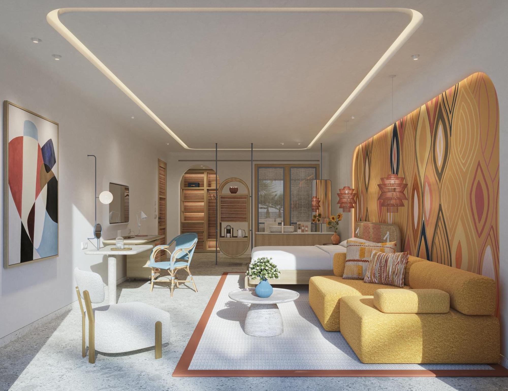Myconian Sunrise Relais & Chateaux Hotel Agrari  Rum bild